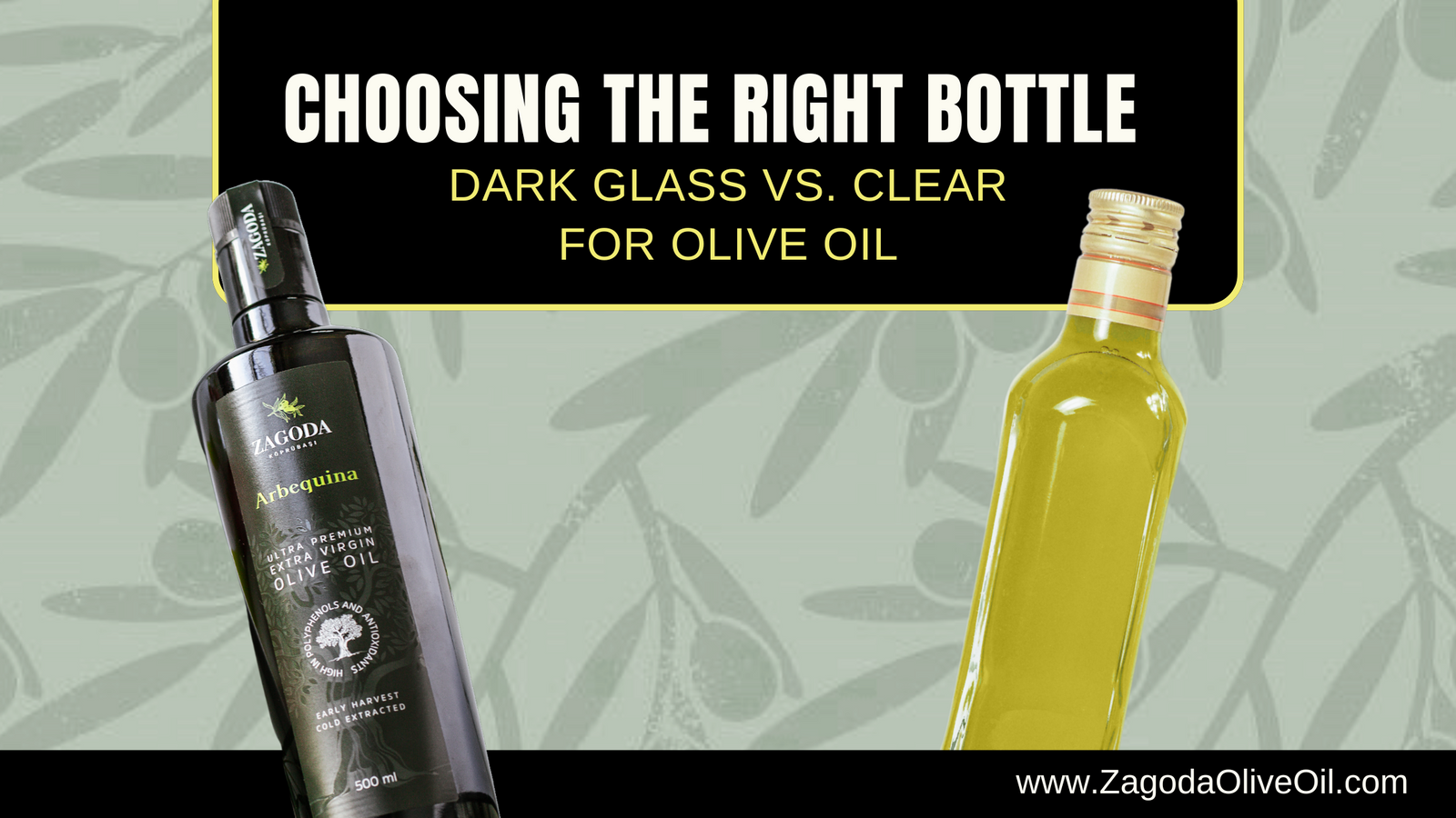 Dark vs clear olive oil