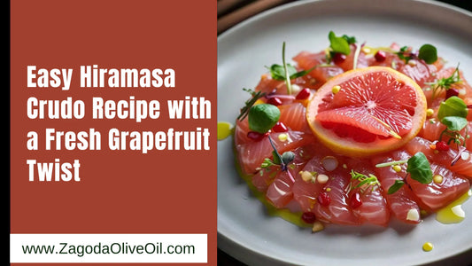 Easy hiramasa crudo recipe with a fresh grapefruit twist with zagodaolive oil recipe makers expert