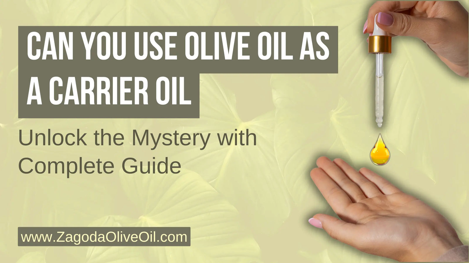 An amber glass bottle filled with pure olive oil, commonly used as a carrier oil in aromatherapy and skincare routines.