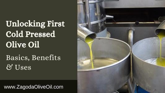 This image tells us about the first cold pressed extra virgin olive oil