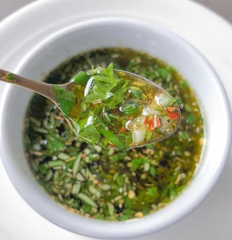 Olive Oil Dip For Bread (with FRESH herbs): Made With Extra Virgin Olive Oil