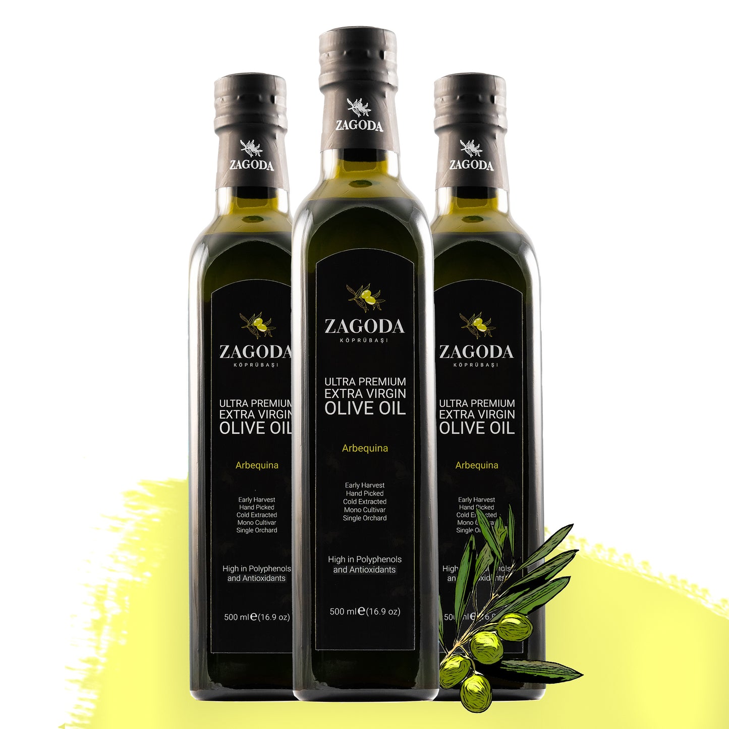 3-pack Arbequina Ultra-Premium Extra Virgin Olive Oil - Last Harvest