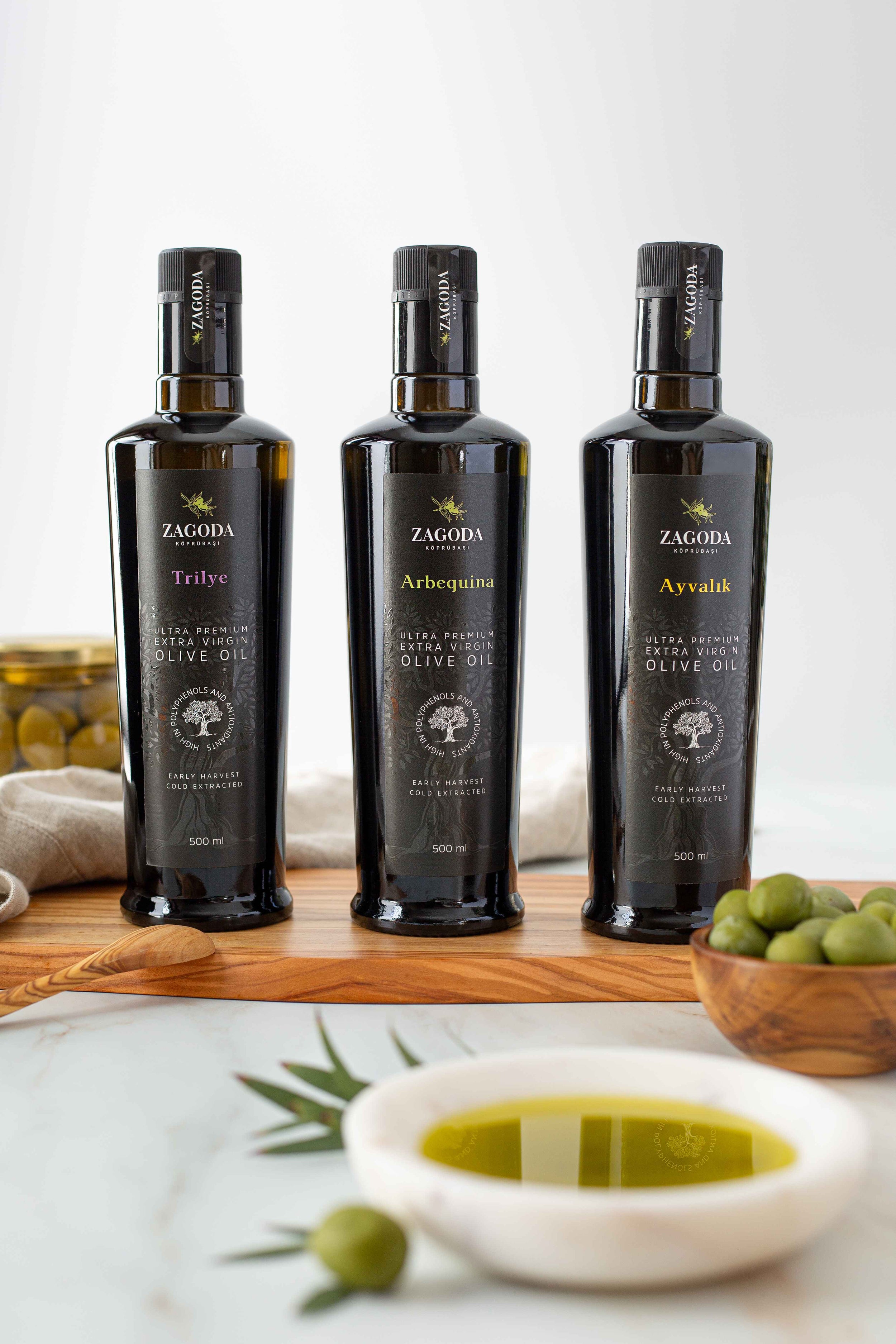 3-Pack | Zagoda Ultra Premium  Extra Virgin Olive Oil - All 3 Cultivars (500ml)