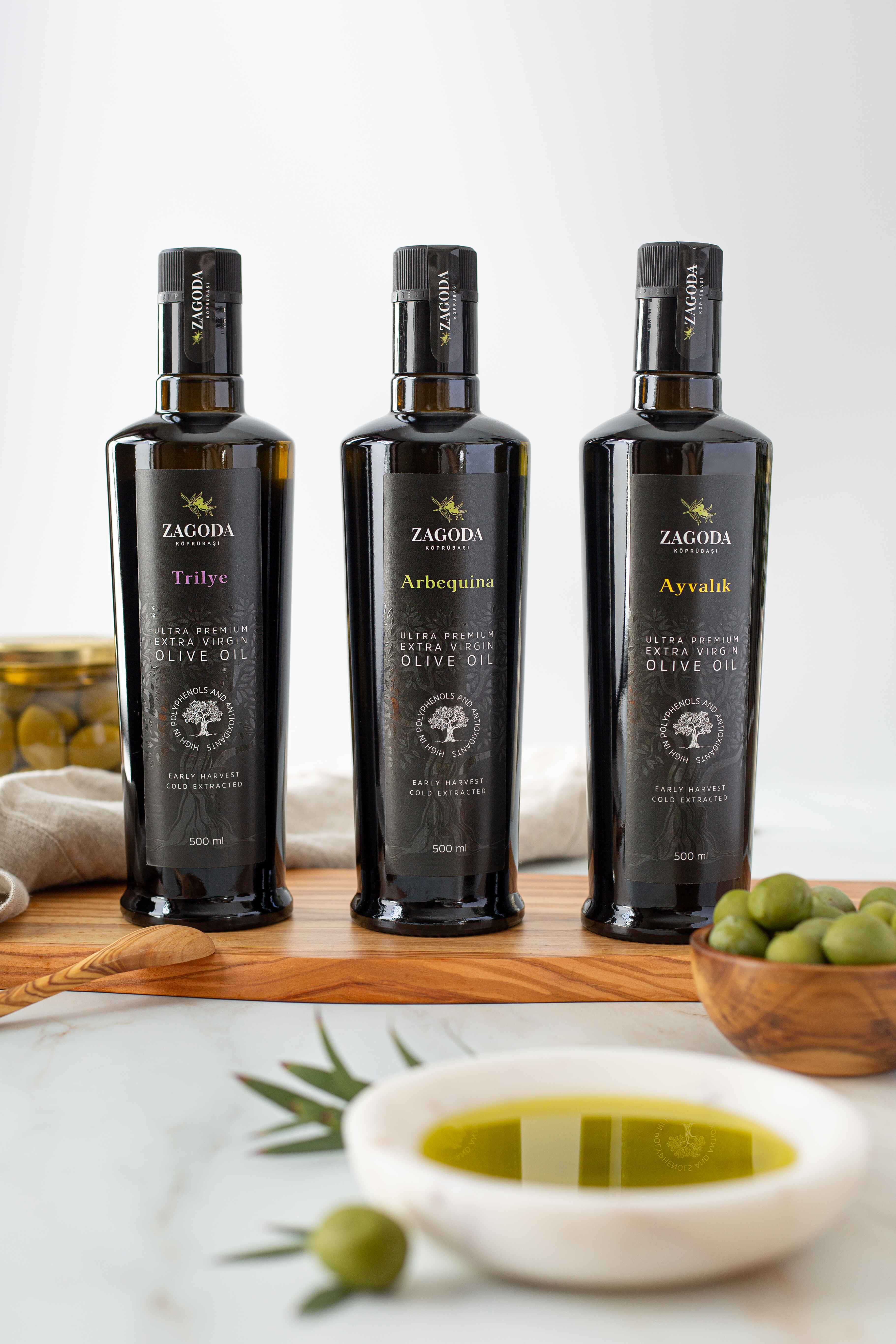 3-Pack | Zagoda Ultra Premium  Extra Virgin Olive Oil - All 3 Cultivars (500ml)